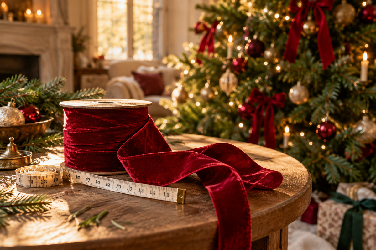 Combien de mètres de ruban prévoir pour un sapin ?