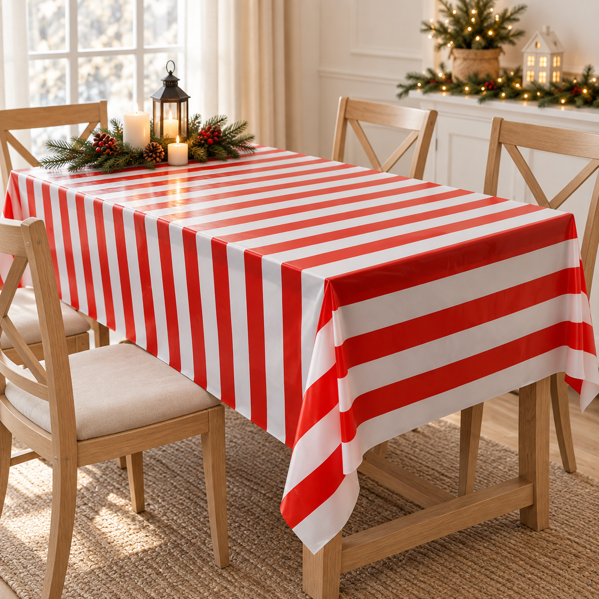 Nappes et chemins de table de Noël