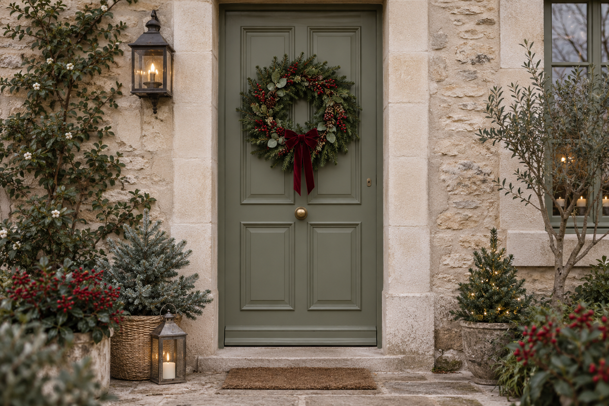 Couronne de Noël : choisir un diamètre adapté à sa porte