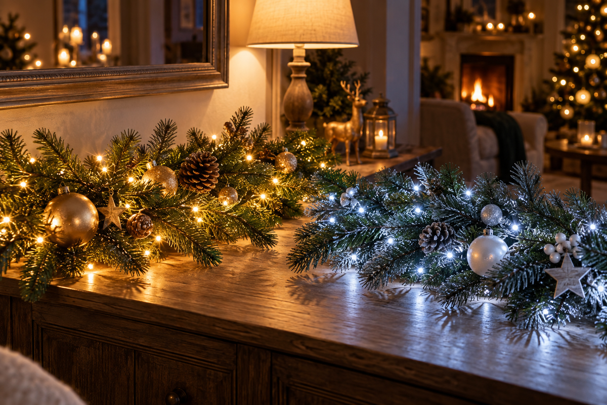 Guirlande LED de Noël : blanc chaud ou blanc froid ?