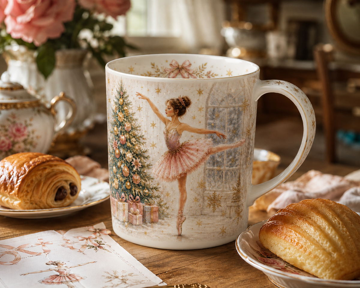 Laurie - Tasse en porcelaine illustrée